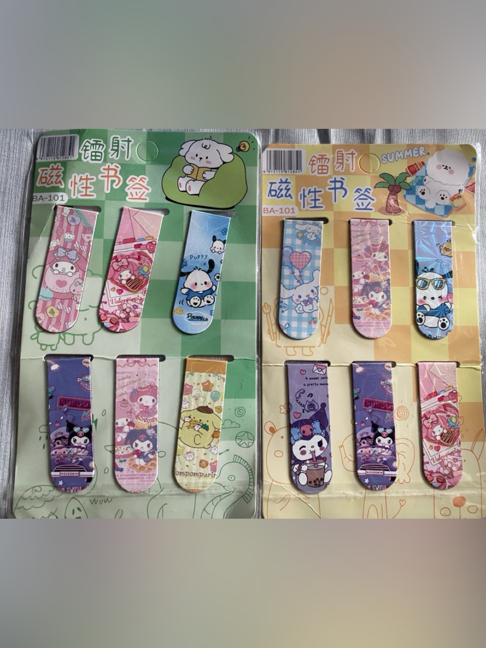 NWT Adorable Character Magnetic Bookmarks 🖤🖤